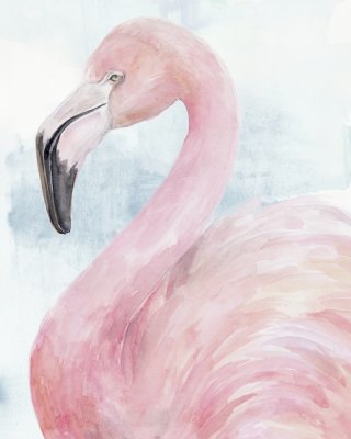 Pink Flamingo Portrait II