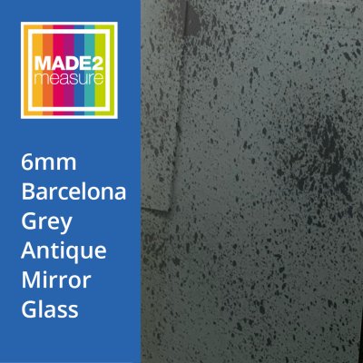 6mm Barcelona grey antique mirror glass